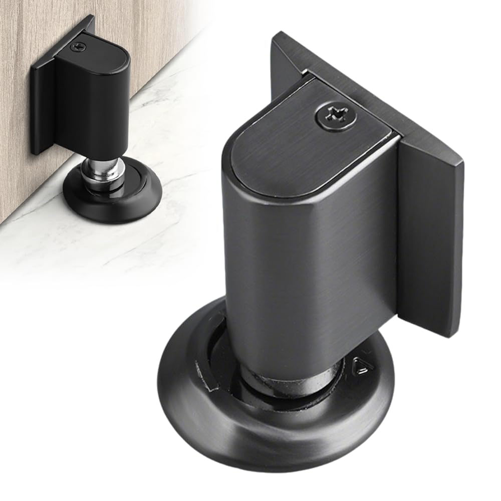 2026 New Magnetic Door Stopper - Heavy Duty No Drill Invisible Door Wedge for Bottom of Door, Keep Doors Open