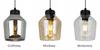 LAMPADA DA SOFFITTO MODERNA ED ELEGANTE CON PARALUME IN VETRO