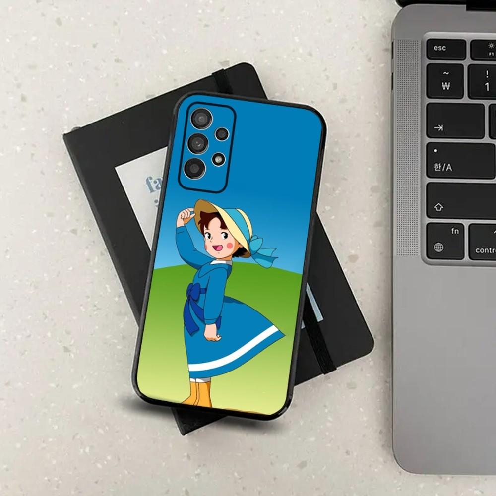 H-Heidi Cartoon Phone Case For Samsung S24,S21,S22,S23,S30,Ultra,S20,Plus,Fe,Lite,Note,10,9,5G Black Soft Cover