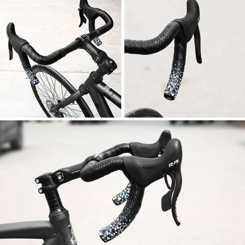 2pcs Road Bike Handlebars Tape Durability Handle Wrap Fashionable Bicycles Tape for Improved Control