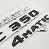 3D ABS Car Letters Logo C300 C350 4MATIC Rear Trunk Badge Sticker Decals For Mercedes Benz C Class C300 C350 W205 Tail Marking