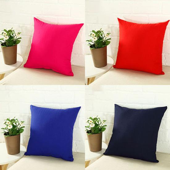 Simple Fashion Square Throw Home Decorative Pillow Case Sofa Waist Cushion Cover