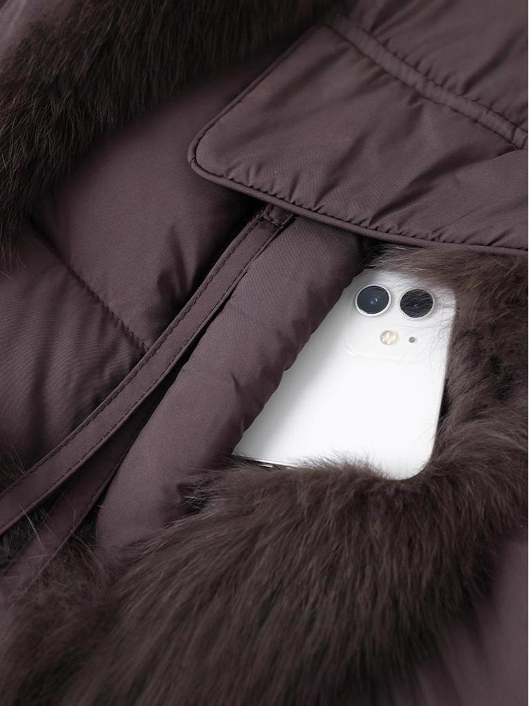 Women's Winter Slimming Cotton Jacket with Fur Collar - New 2025 Style for Middle-Aged and Elderly