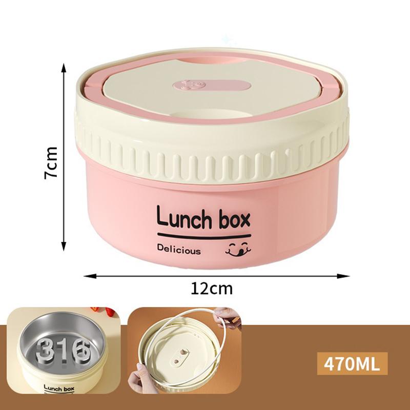1 Набор Ланч-бокс Портативный Термоизолированный Набор Контейнеров для Ланча Штабелируемый Бенто Нержавеющая Сталь Контейнер для Ланча