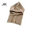 Windproof Winter Cap for Women Knitted Balaclava Cap, Warm Woolen Hat ,Adjustable Gift Her Drawstring Thermal Neck Warmer Outdoor Sports Cycling