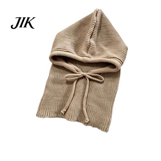 Windproof Winter Cap for Women Knitted Balaclava Cap, Warm Woolen Hat ,Adjustable Gift Her Drawstring Thermal Neck Warmer Outdoor Sports Cycling