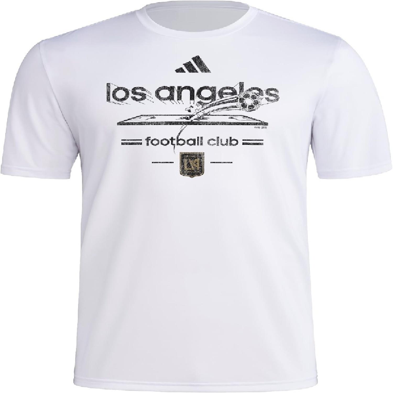 

adidas Men s Los Angeles FC Vintage World Pre-Game Short Sleeve T-Shirt XXXXXL білий