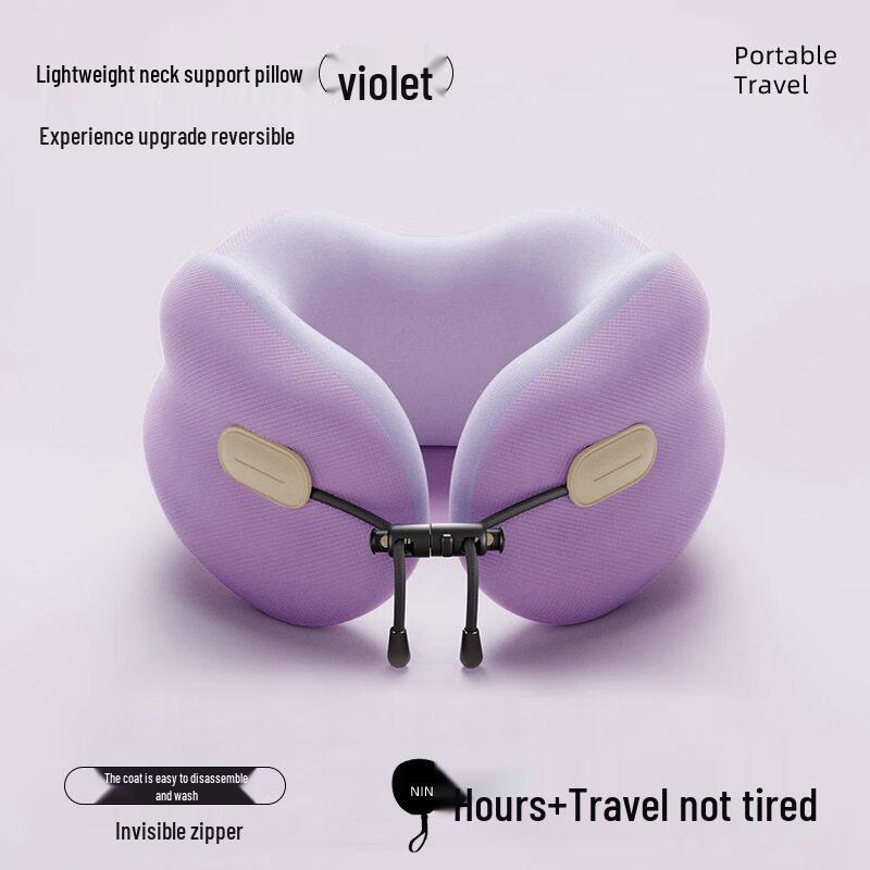 KaShicong Portable Travel Memory Foam U-shaped Neck Pillow One Size