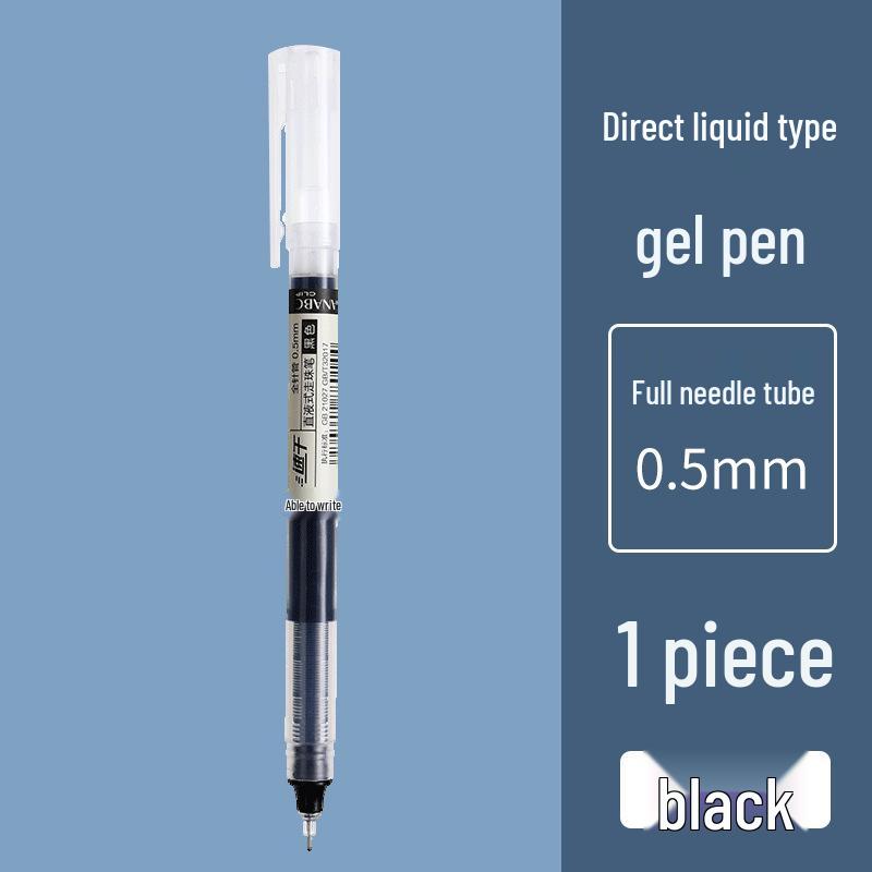Vibrant Quick-Dry Gel Ink Rollerball Pen 0.5mm Needle Tip, Large Capacity