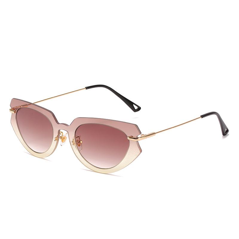 Cat'S Eye Sunglasses, Trendy Catwalk Glasses Of The Same Style, Personalized Piece Set Sunglasses For Women