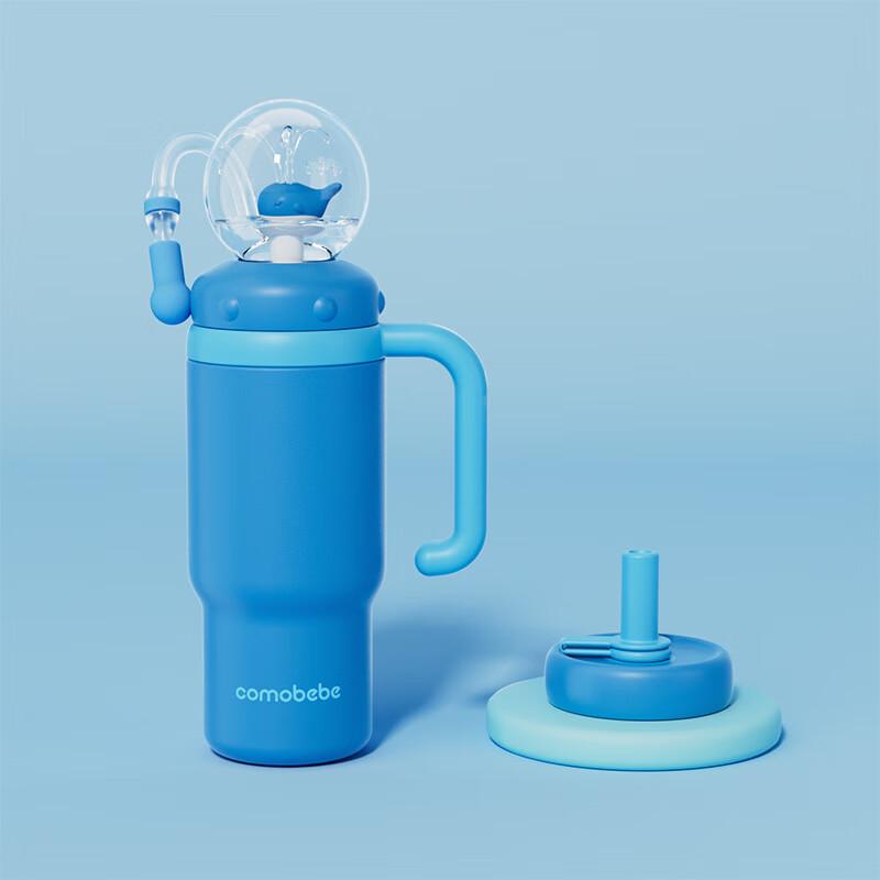 OEING Whale Fountain Insulated Straw Tumbler