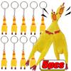 Mini Rubber Squeeze Screaming Chicken Toy Pendant Keychain Yellow Shrilling Chicken Voice Keyring Creative Gift for Kids Friends