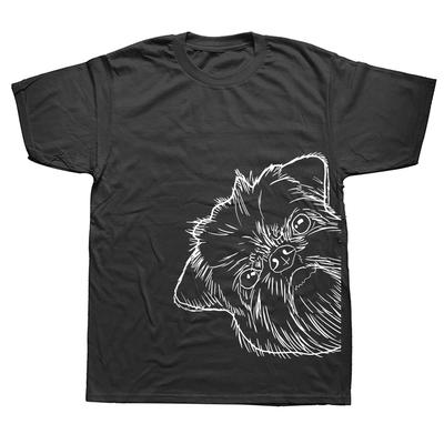 Nouveauté T-shirts Chien Génial Griffon Bruxellois Graphique Streetwear Manches Courtes Cadeaux d'Anniversaire T-shirt Style Été Vêtements Homme