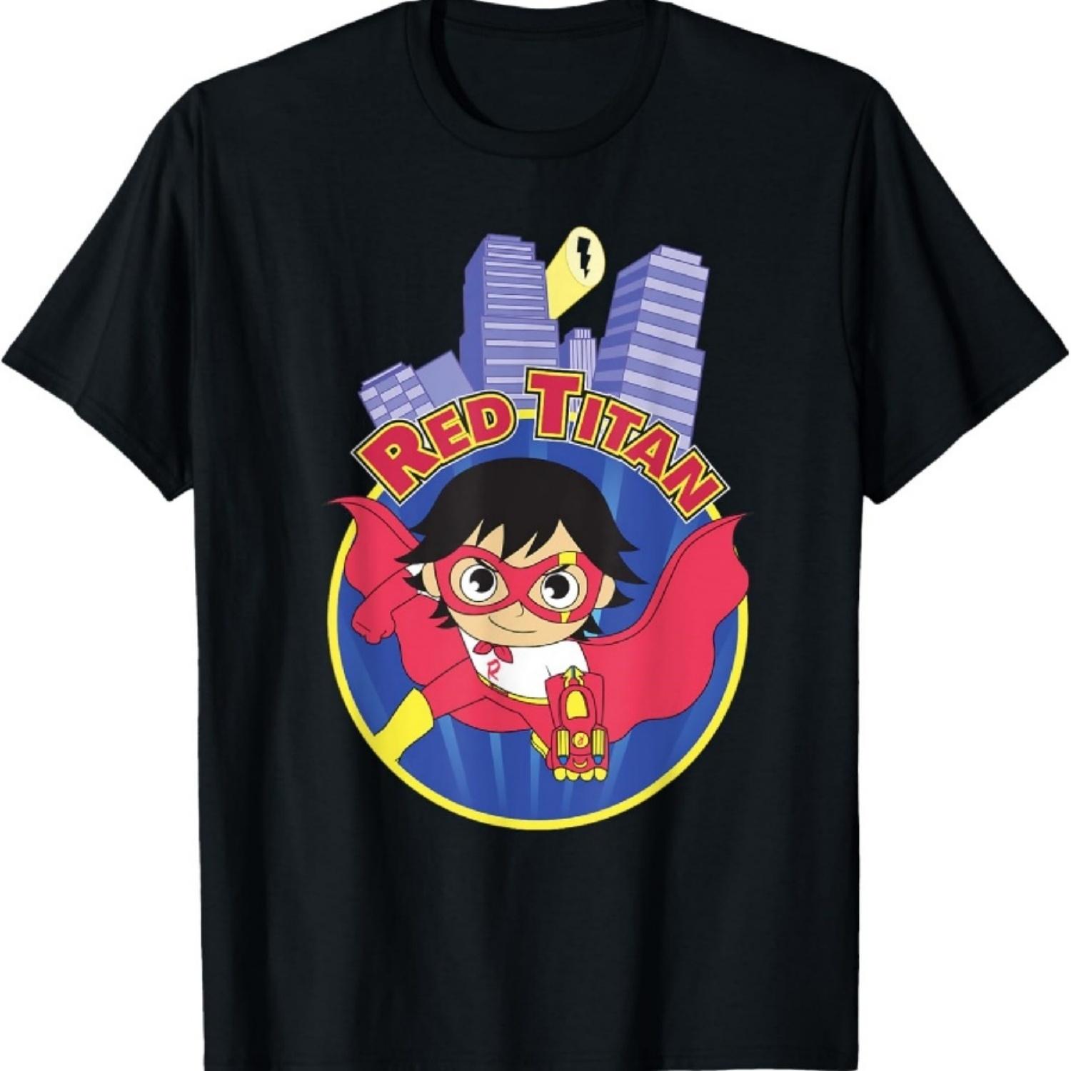 Футболка Ryan s World Titan Universe Красный Титан S