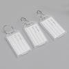 50Pcs Key Tags Bright Colors Plastic Waterproof Writable Hotel Key Organizer with Detachable Metal Rings Crack-resistant Key Labels Hotel Office Key