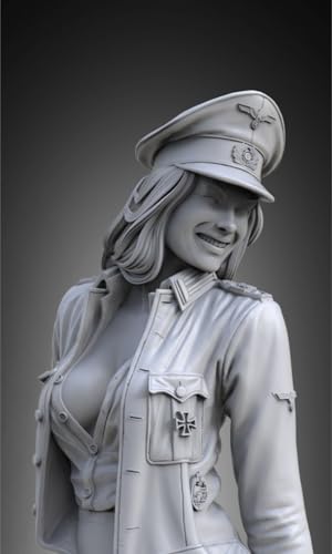 Royal Model 1/35 Military Pin-Up Girl German Officer Unpainted Resin Kit RM873