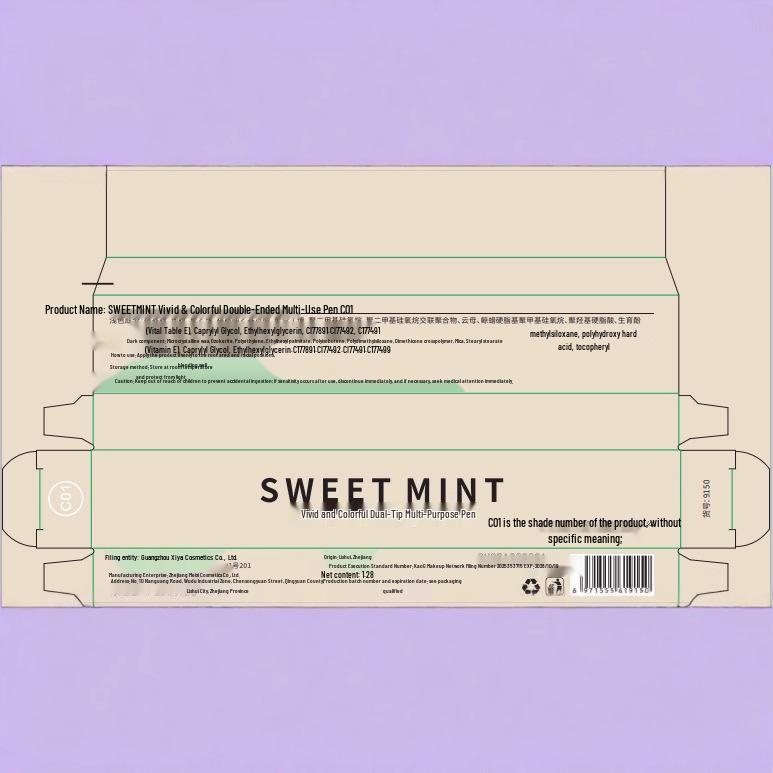 SweetMint Vivid Double-Headed Pen: Multi-Use Highlighter & Lip Liner – Natural 3D Under-Eye Shadow