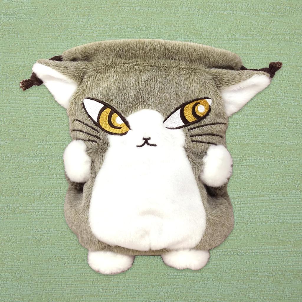 Naitou Design Cat Dayan Baby Dayan Plush Drawstring Pouch Size: Approx. 20cm high x 19.5cm wide