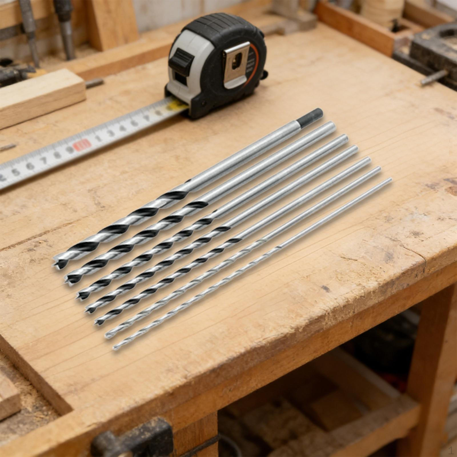 

7 Pieces Wood Drill Bit Woodworking Tool Multi Sizes Carbon Steel Auger Assortment