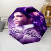 Personalized Name Singer Print Umbrella, UV Shielding. It Has Eight Sturdy Ribs for Outdoor Use And Perfect As a Holiday Gift