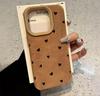 Heart Design iPhone Case for Models 12-16, Sheepskin Finish