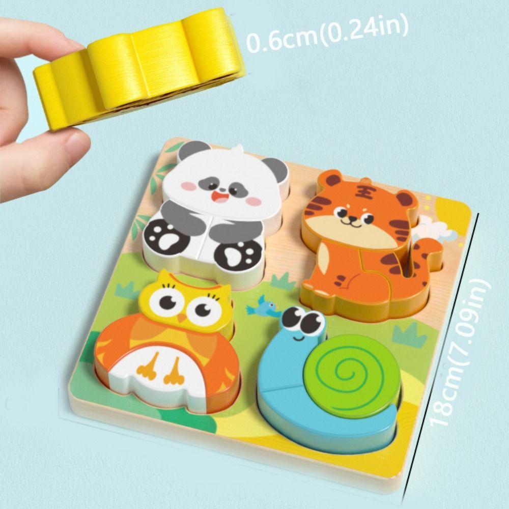 Cognitive 3D Animal Puzzles Toys 4-in-1 Shape Matching Game  Thinking Training