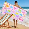 Rainbow Gummy Bear Print Beach Towel, Large Soft Quick Dry Towel for Beach Camping Swimming