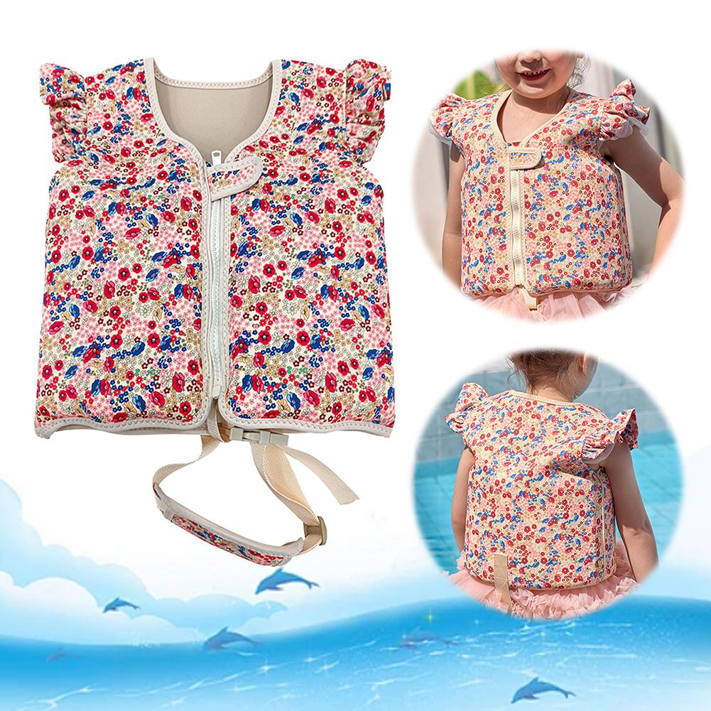 Toddlers Swim Vest Cartoon Kids Life Vest Swimming Aid Buoyancy Clothing Floating Swimsuit Trainer Life Jacket for Swimming Pool