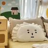 For Girlfriend Cartoonish Sweet Dumpling Expression Plushie Figure Lounger Room Headboard Headrest Cushion Plushy Item Present