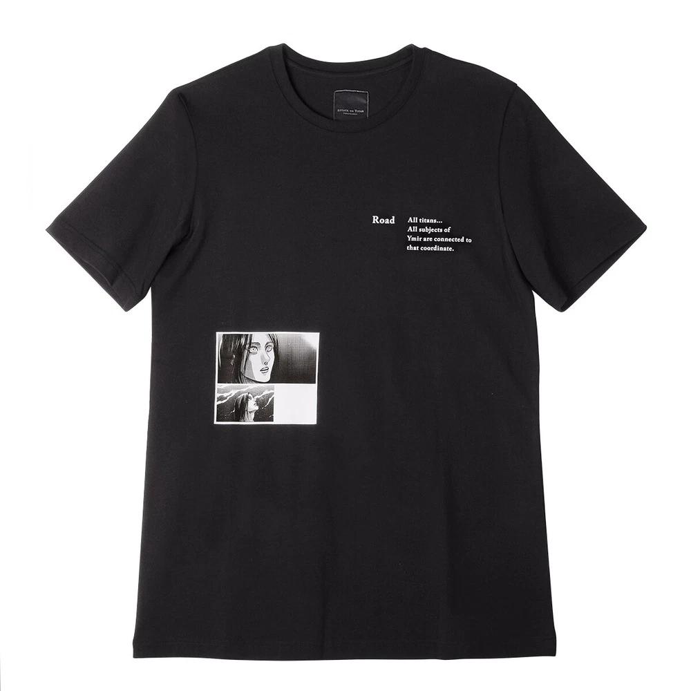 Attack On Titan Black Remembrance TShirt 05 Road Black Japan New