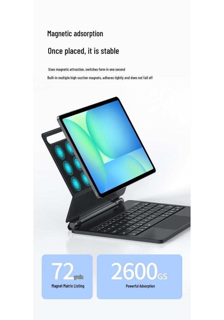 Huawei MatePad Air Magnetic Suspension Bluetooth Keyboard Case with Touch-Control Backlight
