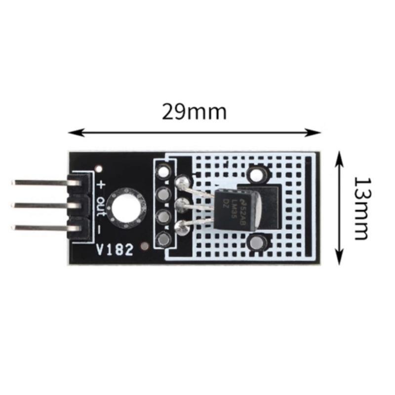 4V-30V LM35D LM35DZ Digital Temperature Sensory Linear Module Temperature Sensory Module Low Power for Automotive