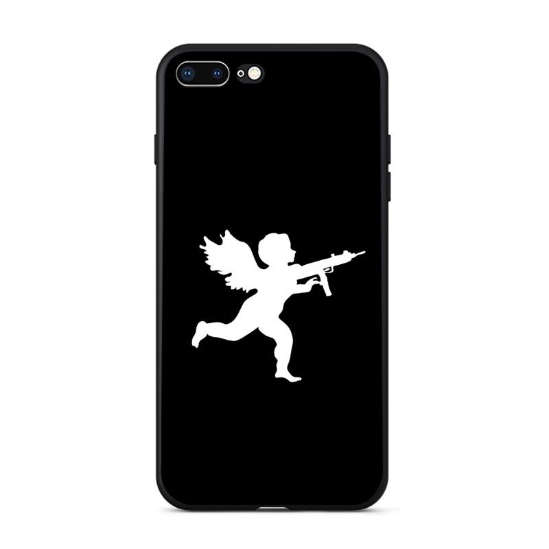 Funny little angel Cupid Soft Matte Phone Case For Iphone SE 11 Pro Max Xs 12 Mini Shell X XR 6 8 6S 7 Plus 5S TPU Mobile Cover