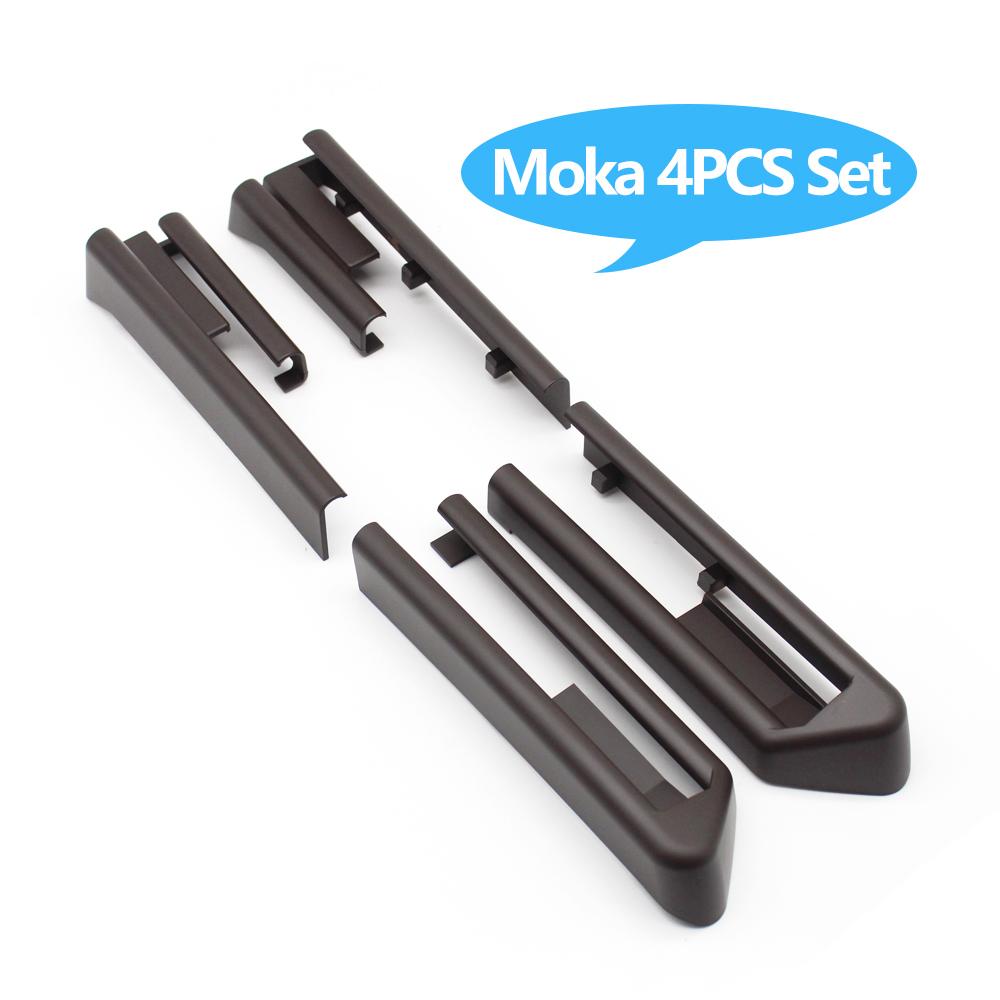 4PCS Set E70 E71 E72 LHD RHD Interior Car Front Seat Sliding Track Rail Trim Cover Replacement For BMW X5 X6 2007-2014