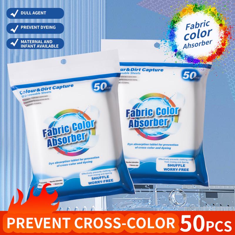 Color Absorbing Laundry Sheets - 50 Count