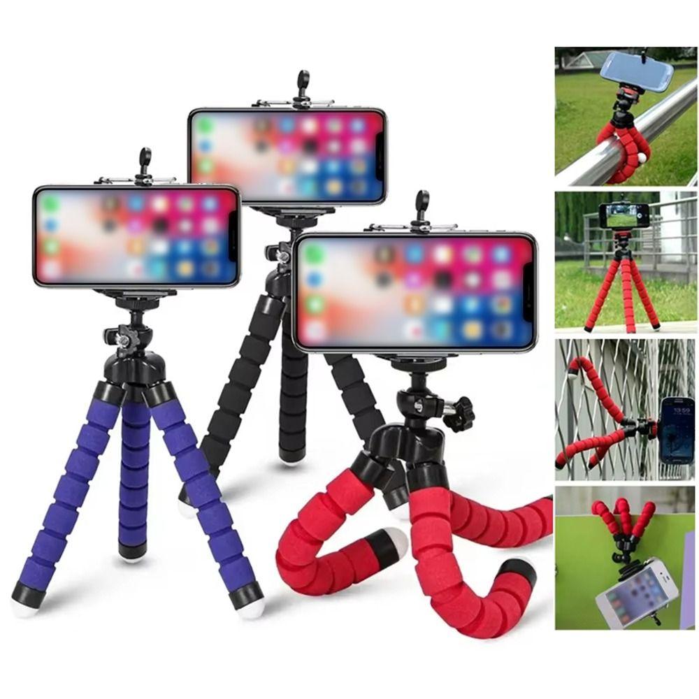 1Pcs Sponge Octopus Smartphone Monopod Camera Holder Clip Tripe Stand Durable Phone Tripod