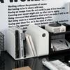 Large Capacity Desktop Bookshelf Stationery Organizer Simple Book Holder Documents Stand  Home