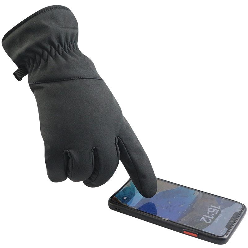 Winter Men's and Women's Skiing Full-finger Gloves, Piled and Thickened Warm Outdoor Electric Vehicles, Bicycles,