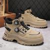 Shoes Winter work waterproof and non-slip labor insurance shoes Outdoor mountaineering thick-soled heightening Martin boots
