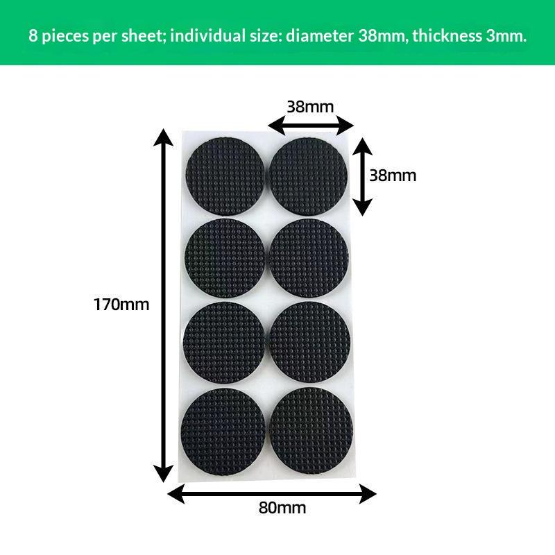 4/8/12/16/18Pcs Furniture Foot Pads Self Adhesive Non Slip Grid Chair Table Leg Protector Noise Reduction Pad Protector Hardware