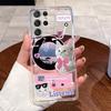 For Samsung Galaxy S21 Ultra Shell Samsung S21 FE Cases Soft TPU Back Cover For Samsung S21 Plus S21+ Capa Rabbit Cat Phone Case