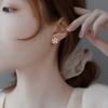 Náušnice Sakura Stud pre ženy Nové Trendy Ľahký Luxus Niche High-end Kvetinové Náušnice Hanfu Jesenné a Zimné Modely