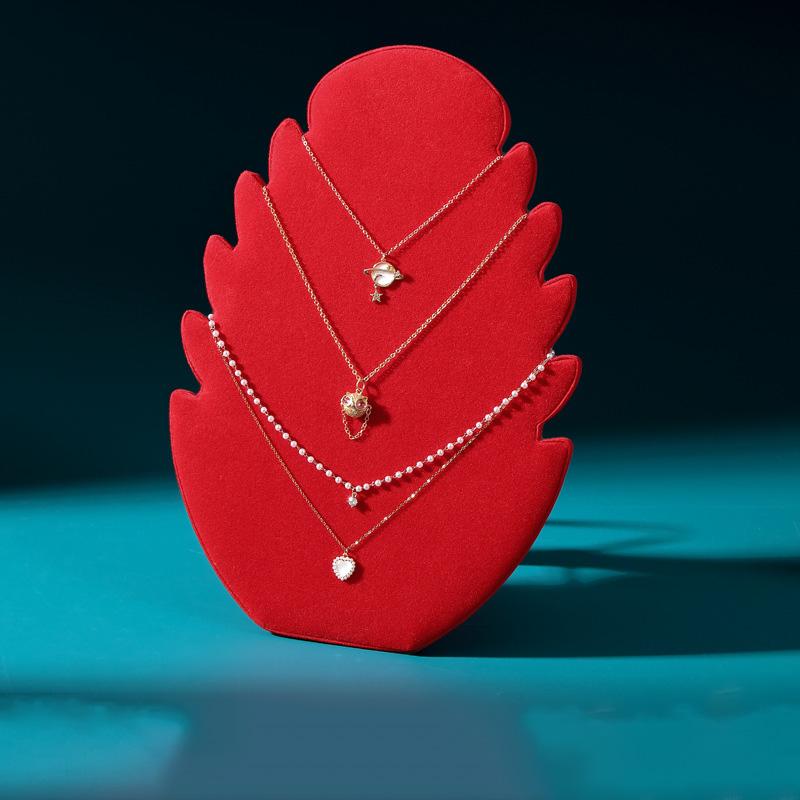 velvet Necklace Pendant Display Storage Board Stand Jewelry Organizer Holder Case Rack