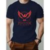 European Size Men'S Big Bird English Pattern Summer Casual Round Neck Short T-Shirt