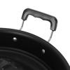 Round Hot Pot Grill Pan Black Grill Pan with Side Durable Round Thai Style BBQ  for Open Flame