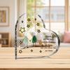 2D Flat, "Friends Are Like Stars" Acrylic Friendship Gift Desktop Decoration Plaque, Hand In Hand and Star Design, Suitable for Wall Decoration, Porch