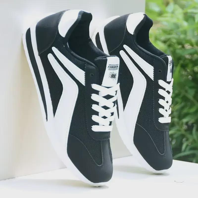 Men's Summer Korean Style Mesh Sports Shoes - Casual Trendy Running Sneakers