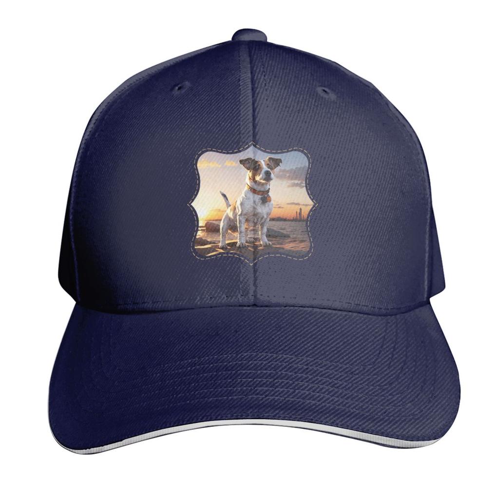 Jack Russell Dog At Sunset Cap Fashion Casual Baseball Caps Adjustable Hat Hip Hop Summer Unisex Baseball Hats Polychromatic
