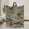 Soft BlanketsGirls Boys Camping Camouflage Military  Bedding Throws  Flannel Bedspread For Bedroom Fashion Sofa Bed Cover