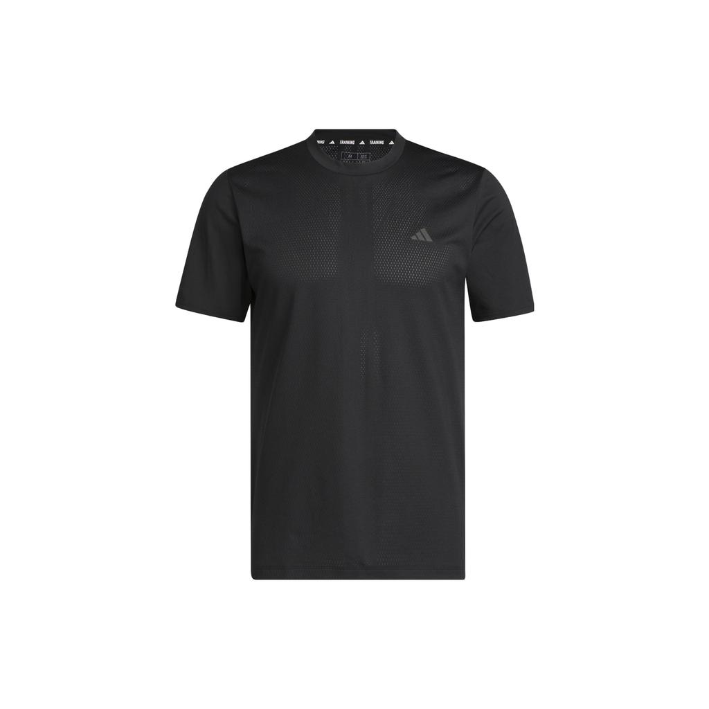 adidas HIIT T-Shirts Herren Schwarz Rundhals Mäßig Gerader Schnitt IB9084